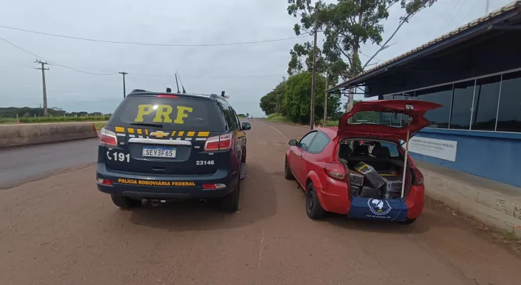 PRF apreende 99,6 quilos de maconha na BR-163 em Lindoeste