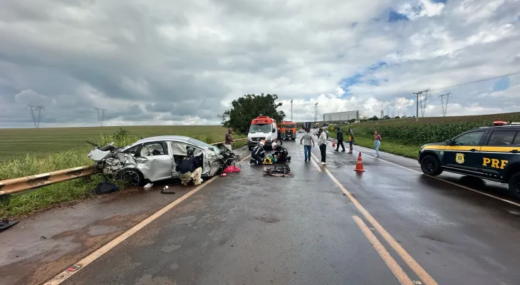 Menino de 12 anos morre em grave acidente na  BR-369