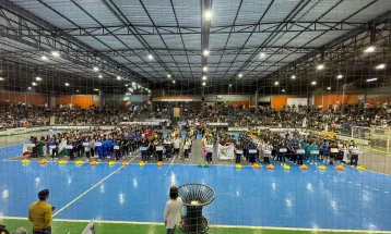 Corbélia celebra a abertura da fase regional dos Jogos Escolares do Paraná com grande público e autoridades presentes