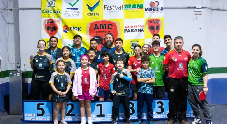 Foz do Iguaçu é destaque no Campeonato Paranaense de Tênis de Mesa
