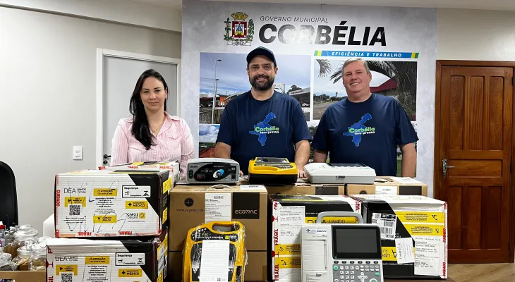 Corbélia recebe novos equipamentos para reforçar a estrutura da Saúde