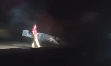 Pai e filho morrem em capotamento seguido de incêndio na BR-158