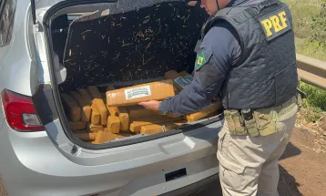 PRF apreende mais de 160 quilos de maconha que seriam entregues em Porto Alegre