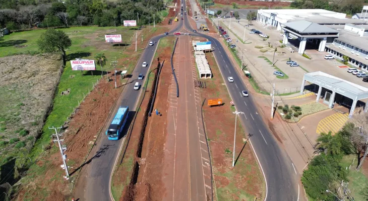 Duplicação da Rodovia das Cataratas em Foz do Iguaçu chega a 65% de execução