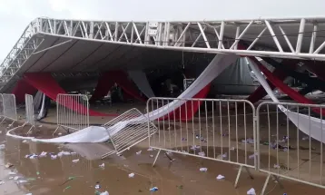 SP: Uma pessoa morre e 40 se ferem em queda de estrutura durante festa