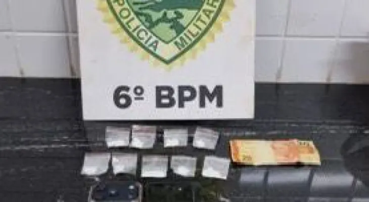Dupla é presa por tráfico de drogas após tentativa de fuga em Cascavel