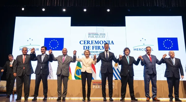 Acordo Mercosul–UE é assinado no Paraguai, mas gargalo na Ponte da Amizade expõe limites da integração