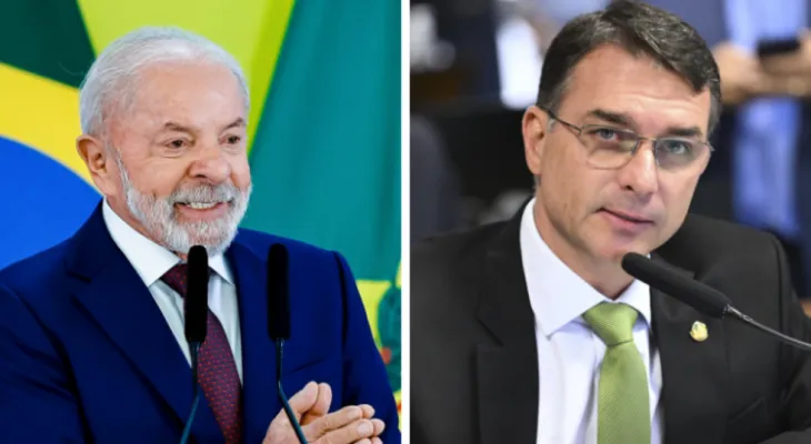 Quaest mostra Lula na liderança no 1º turno, mas Flávio Bolsonaro reduz distância