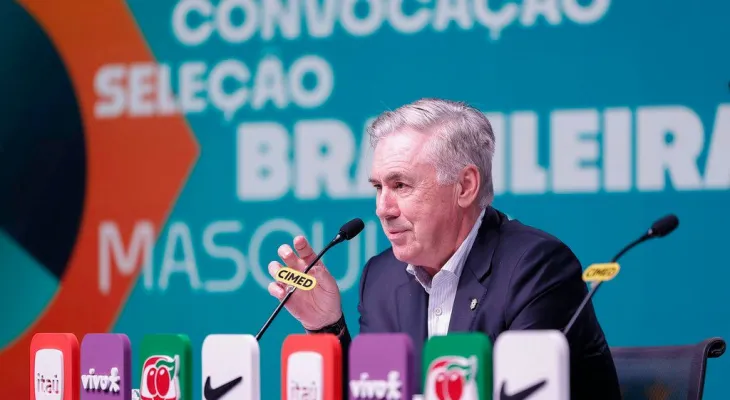 CBF anuncia renovação de Carlo Ancelotti com a Seleção Brasileira até 2030