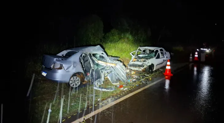 Acidente grave na PR-473 deixa três mortos e três feridos em Quedas do Iguaçu