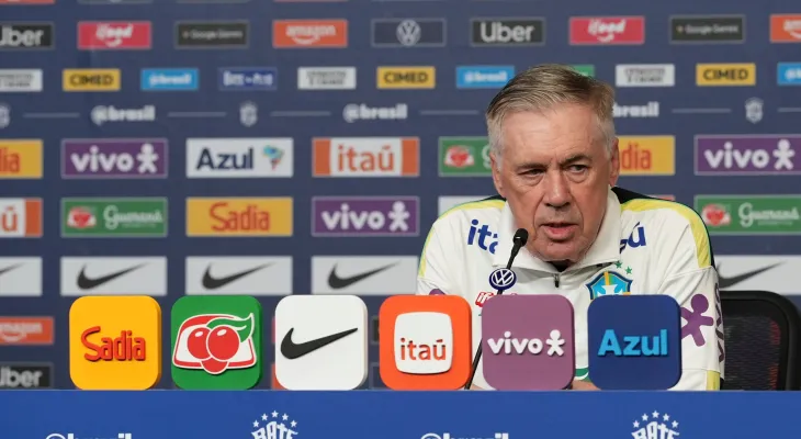Carlo Ancelotti mantém disputa aberta na Seleção Brasileira