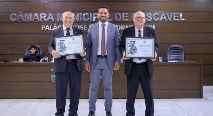 Câmara homenageia os 35 anos da Uopeccan e reconhece trajetória de Ciro Kreuz