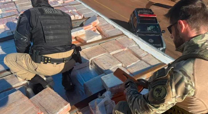 Mais de 5 toneladas de maconha são apreendidas em operações no Oeste do Paraná