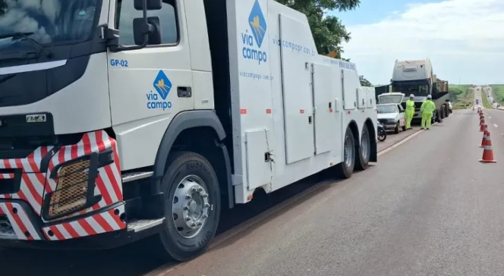 Via Campo realiza obras em rodovias da região e alerta para desvios no tráfego