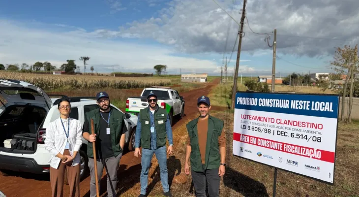 MP, IAT e Prefeitura intensificam combate a loteamentos clandestinos na zona rural de Cascavel