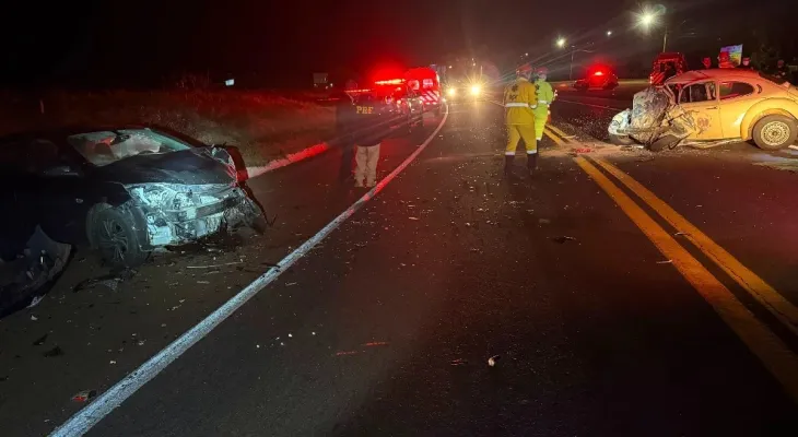Jovem de 26 anos morre em acidente entre Fusca e Onix na BR-369, no Paraná