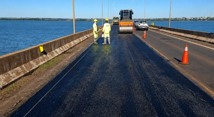 Obras na Ponte Ayrton Senna passam para o período noturno a partir de segunda-feira