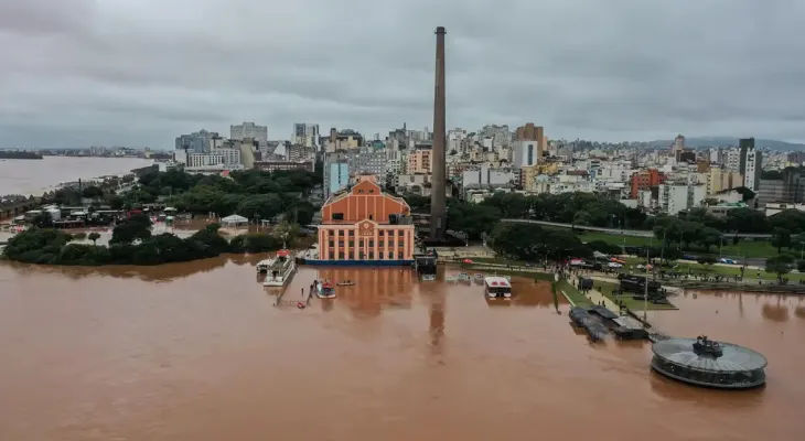 Rio Guaíba pode atingir cota de alerta em Porto Alegre até sexta-feira, aponta Serviço Geológico